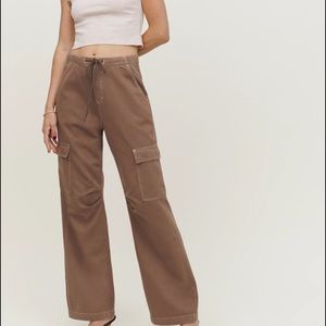 Reformation brown cargo pants